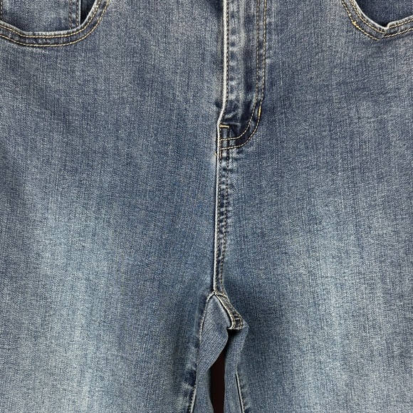 CHARLIE B Denim Flare Jeans with Gold Embroidery - Picture 6 of 15